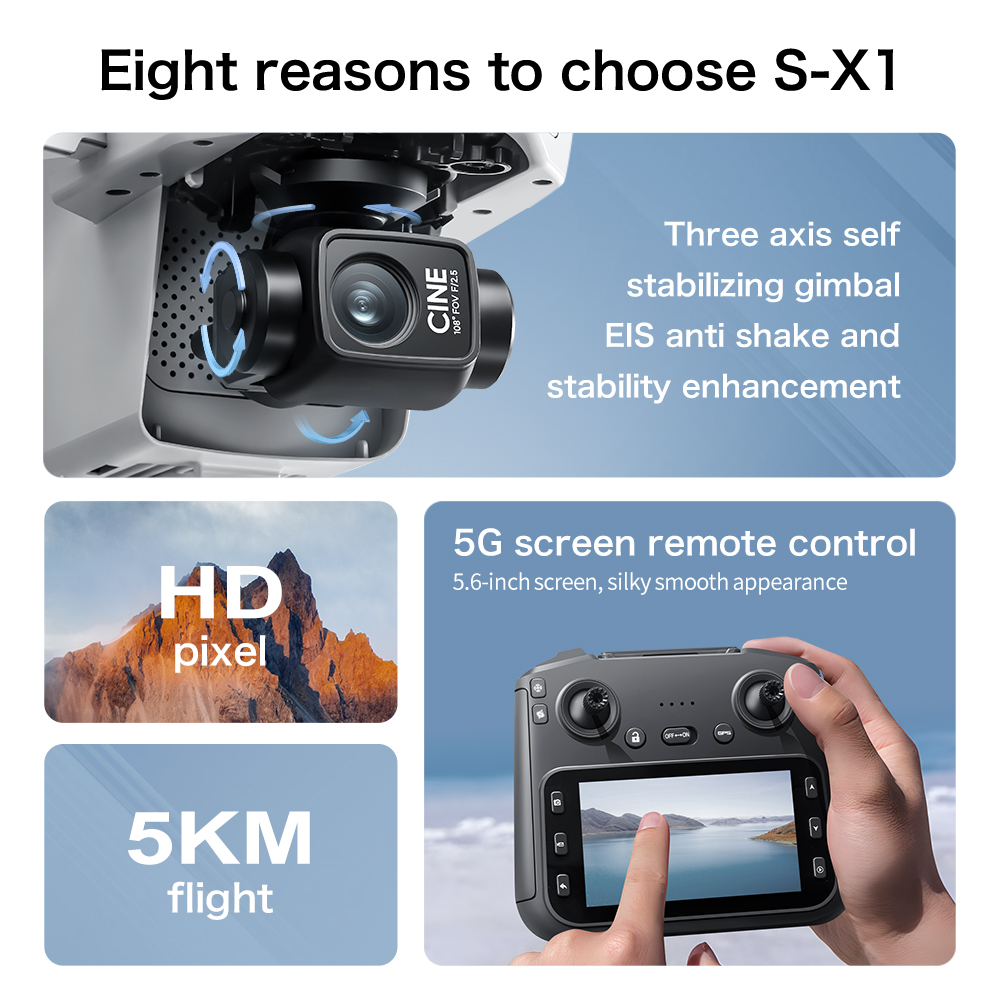 Top Deal S-X1 MAX GPS Drone 3  - Drone Gps Mount 评论和价格