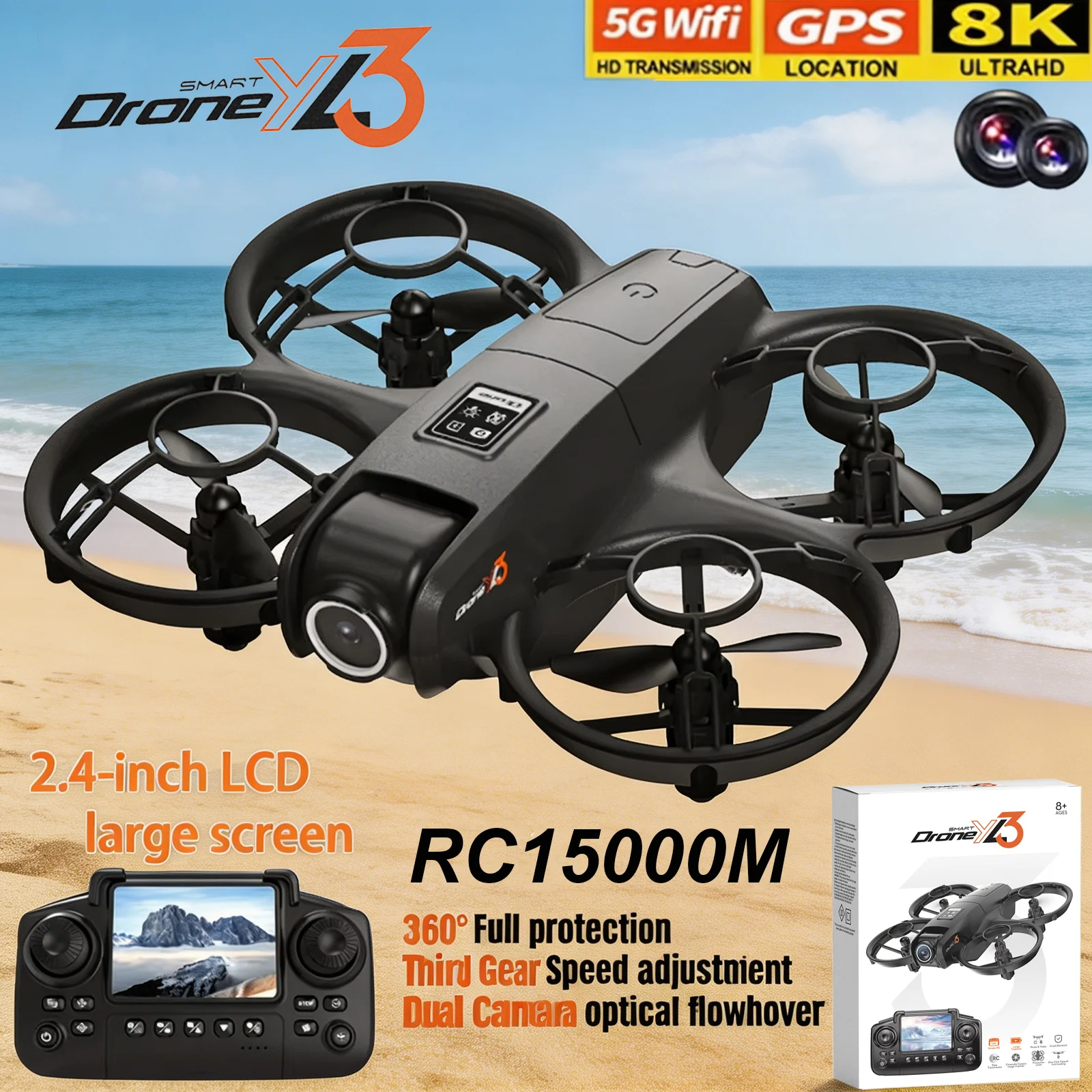 New YL3 RC Drone 8K 1080P Wide - Drone Gps Mount 评论和价格